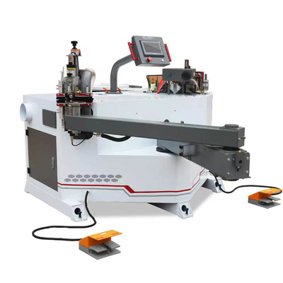 Melamin Kontrplak Eğrisi Ağaç İşleme Kenar Bantlayıcı 6KW Rocker Kol Manuel 400W