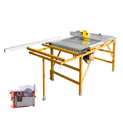 Çift Bıçaklı Dairesel Kayar Masa Testere Ağaç İşleme Makineleri Ahşap Panel 220V 2600w