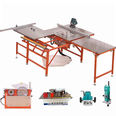 Fırçasız Motor 5.5kw ile Ağaç İşleme Sürgülü Masa Testere Ahşap Panel Makineleri